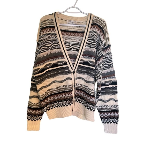 Classics by Palmland Multi Color, Multi Patterned, Four Button Men’s Cardigan - Picture 11 of 11